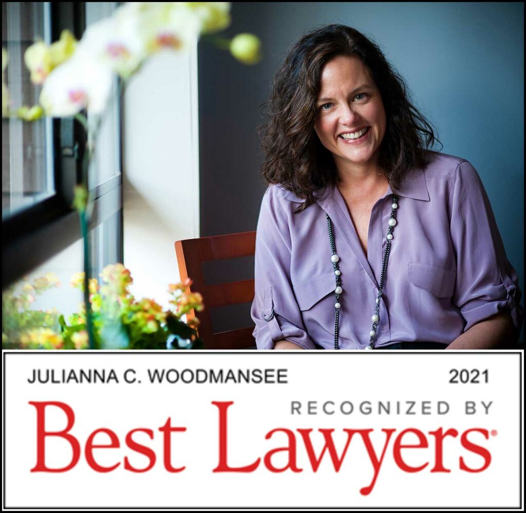 Julie Woodmansee included in the 2021 Edition of Best Lawyers in America's Family Law Section and Family Law Mediation Section